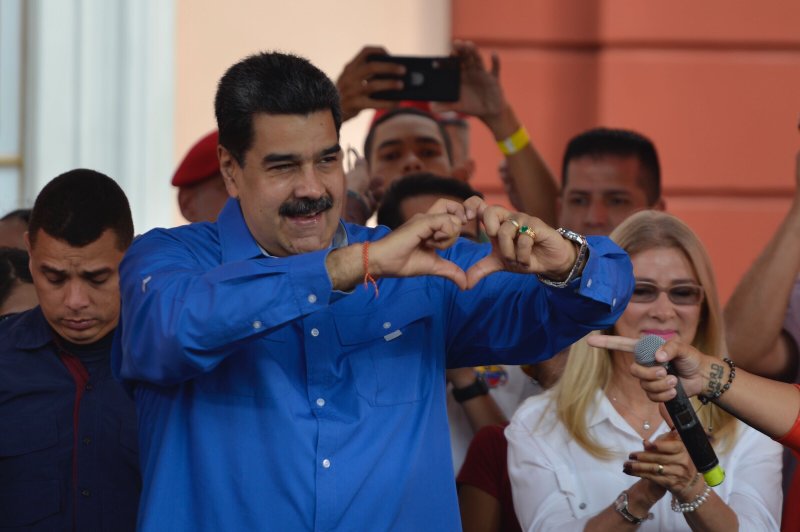 El presidente Maduro en un evento en caracas el 12 de febrero del 2020