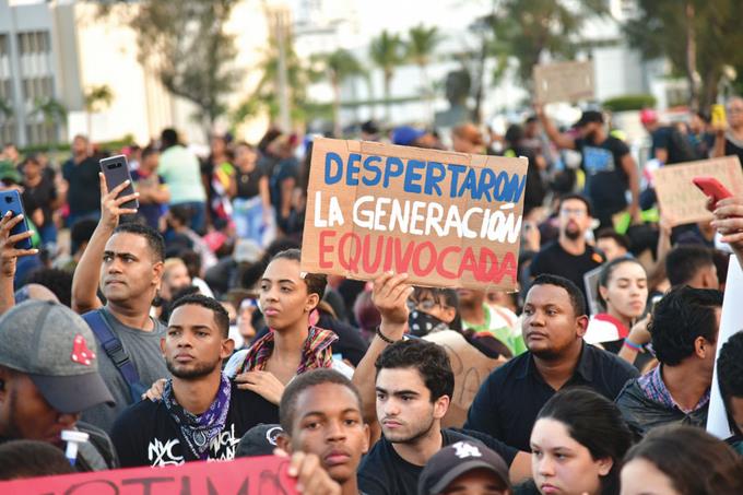Protestas frente a la Junta Electoral en República Dominicana