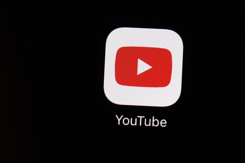 Aplicación de YouTube en un iPad en 2018