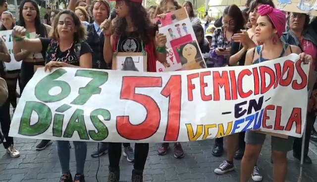 ALTO A LA VIOLENCIA en 67 días 51 femicidios en Venezuela