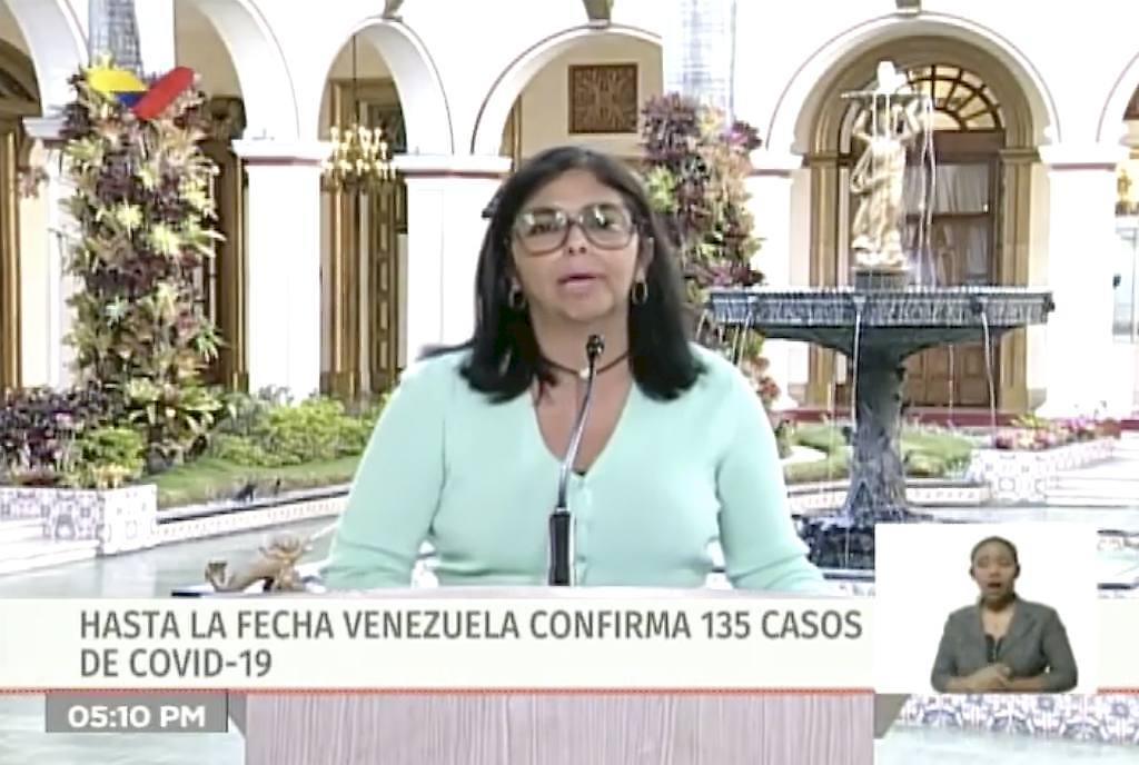 Vicepresidenta de Venezuela, Delcy Rodríguez.