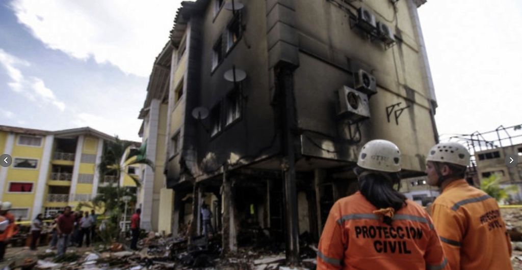 En Bolívar dos apartamentos resultaron destruidos por la explosión