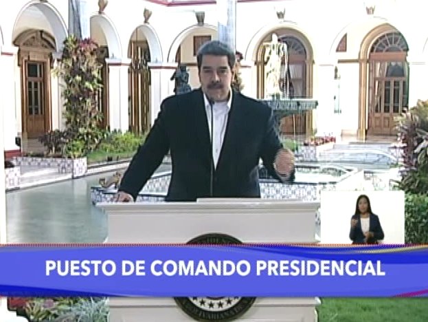 Presidente Maduro se dirige a la Nación en cadena nacional desde el Comando Presidencial