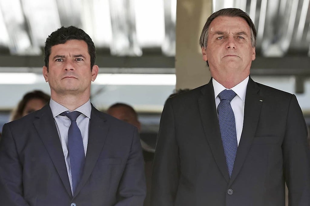 Sergio Moro y Jair Bolsonaro