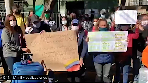 Venezolanos varados en Chile piden al gobierno que los ayuden a regresar al suelo patrio