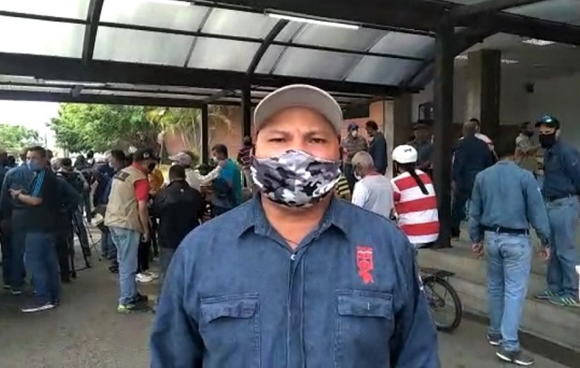 Sidorista declara en actividad laboral de protesta unitaria en Guayana