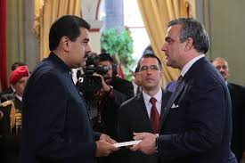 Maduro con Embajador de España en Venezuela