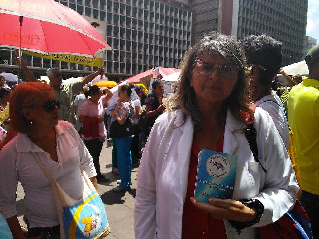 Hania Zalazar, presidenta del Colegio de Enfermeras del Zulia