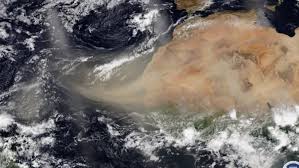 Gosdzilla la enorme nube del Sahara que cruza el Mar Caribe