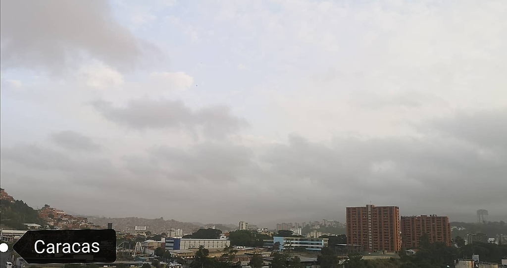 Polvo del Sahara sobre Caracas