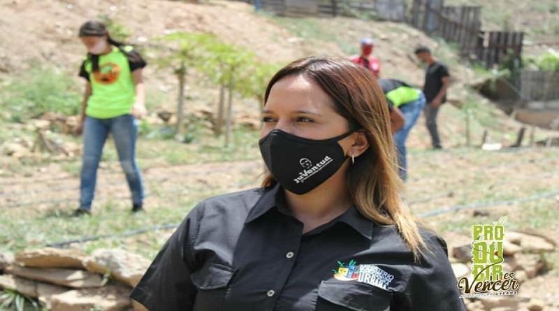  Gabriela Peña, ministra del Poder Popular para la Agricultura Urbana.