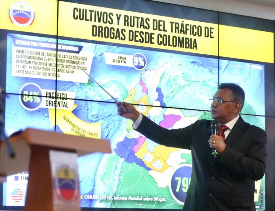 Ministro Reverol explica aspectos de la lucha contra las drogas en Venezuela