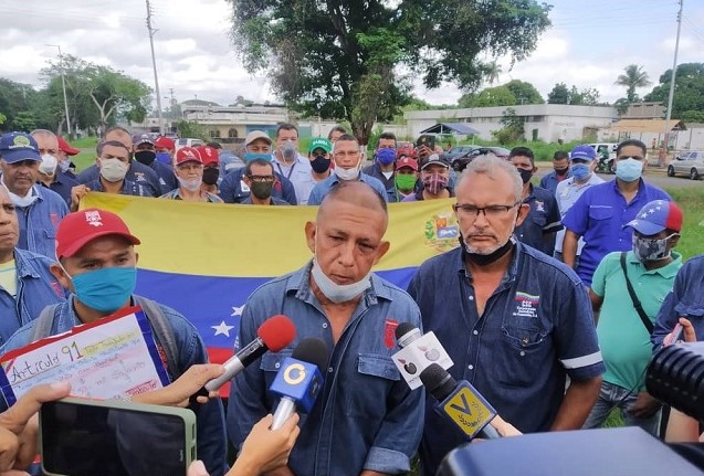 Trabajadores de empresas de Guayana movilizados en San Felix