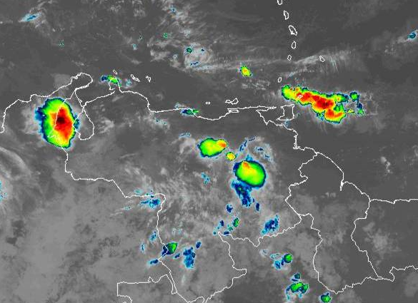 Imagen satelital Venezuela 9 de agosto