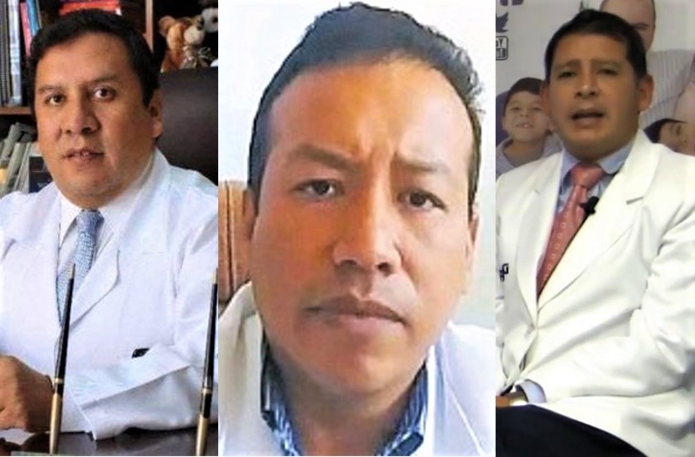 Los médicos fallecidos recientemente, Ferdinand De Amat Loza, Romel Juárez Zevallos, Marco Antonio Merma Carpio.