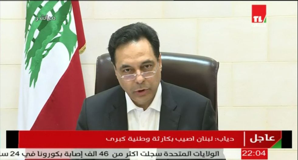 El primer ministro del Líbano, Hassan Diab