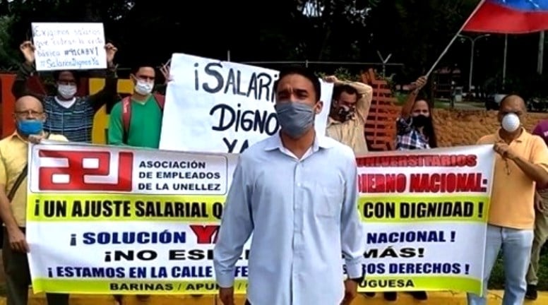 Trabajadores de la UNELLEZ exigen salarios apegados al Art
