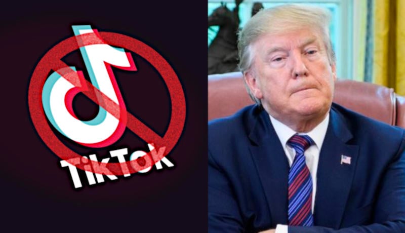 Donald Trump prohibió a la red social china TikTok de operar en EEUU.