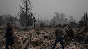 Zonas devastadas por el fuego en Oregon