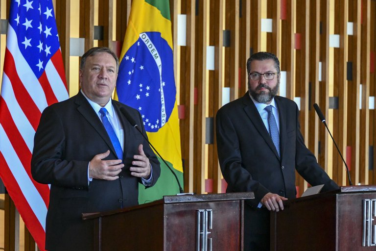El presidente de la Cámara de Diputados, el centrista Rodrigo Maia, quien condenó la sumisión del gobierno al recibir a Mike Pompeo.