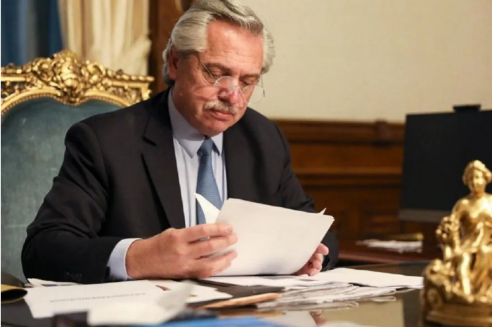Alberto Fernández, presidente de la República Argentina.