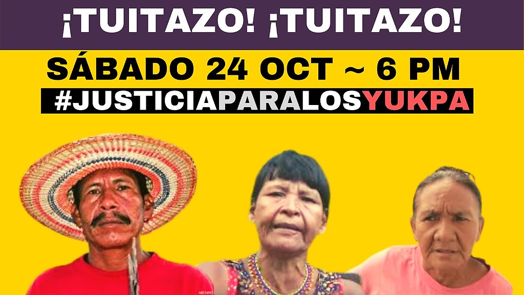 Convocamos al tuitazo solidario con los yukpa: Etiqueta #JusticiaParaLosYukpa