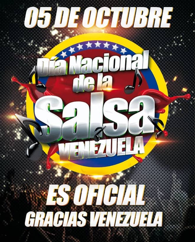 5 de octubre: Día Nacional de la Salsa en Venezuela.