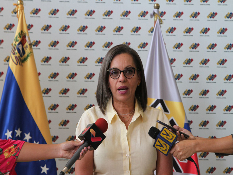 La presidenta del Consejo Nacional Electoral (CNE), Indira Alfonzo Izaguirre.