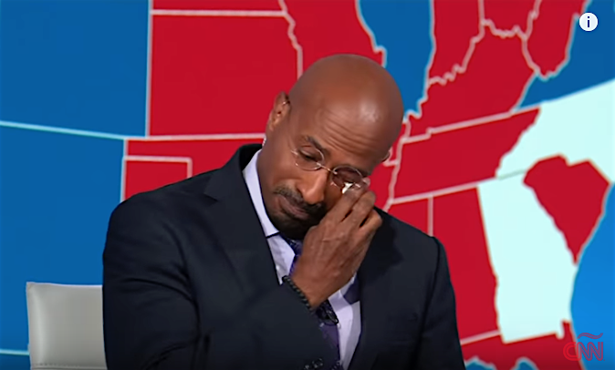 Analista político Van Jones llora ante las cámaras por triunfo de Biden y derrota de Trump