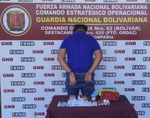 GNB capturó a ciudadano por desvió de medicinas del Hospital Uyapar en Puerto Ordaz