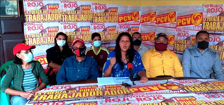 Lisett Alegría, Candidata Voto Lista en la tarjeta del Partido Comunista de Venezuela (PCV).