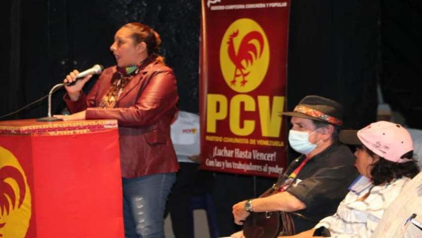 Luisa González, candidata del PCV
