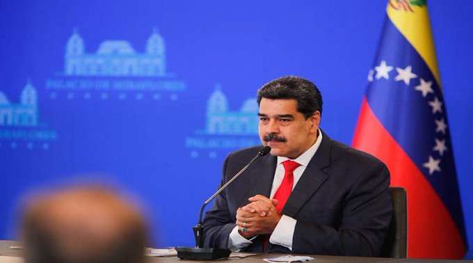 El presidente Maduro en rueda de prensa en el Palacio de Miraflores