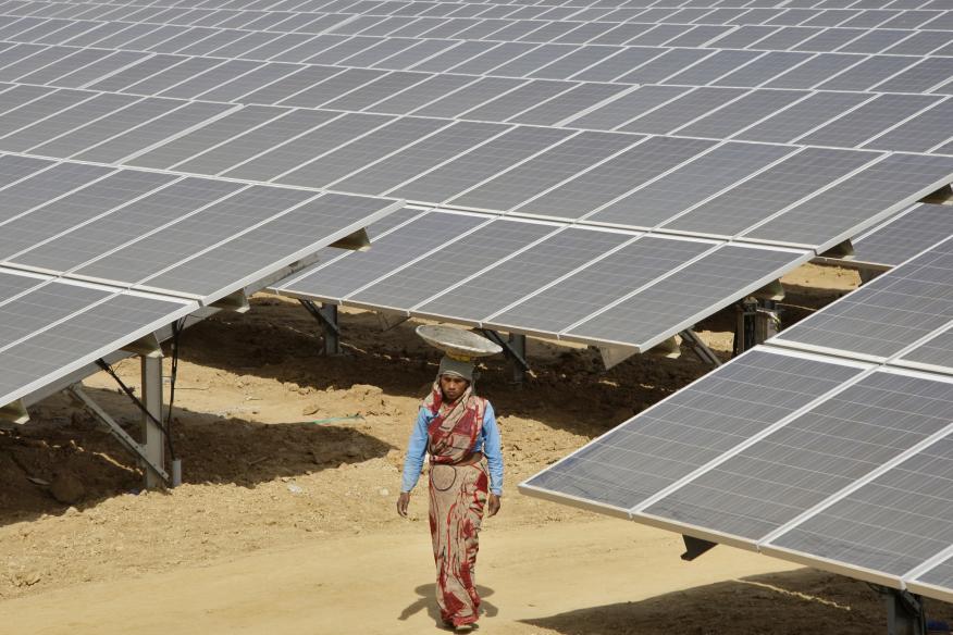 Planta fotovoltaica en la India