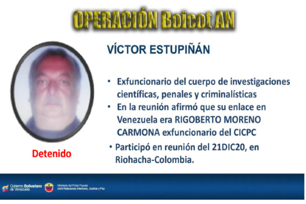 (VIDEO) Gobierno venezolano anuncia captura de uno de los implicados en