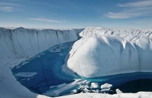 Desaparición de las capas de hielo en Groenlandia