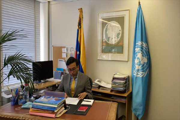 El embajador venezolano ante la Organización de las Naciones Unidas (ONU) con sede en Ginebra (Suiza), Héctor Constant Rosales.