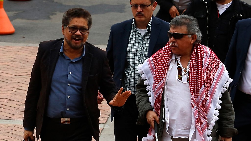 Disidentes de las FARC "Iván Márquez" y "Jesús Santrich"