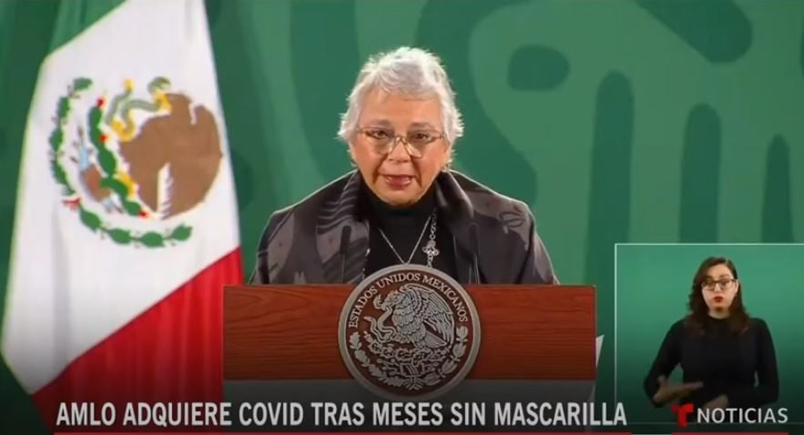 Olga Sánchez cordero Secraria de Gobernación expresó que debe quedar claro que “Está en pleno servicio de sus funciones como presidente de la república”