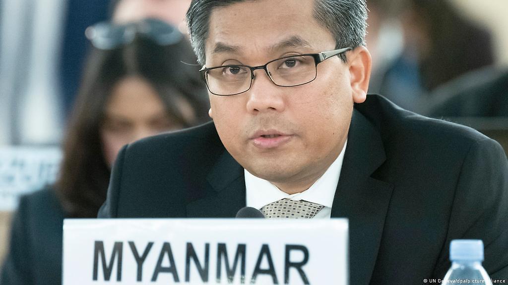 El embajador de Birmania en la ONU,  Hyaw Moe Tun