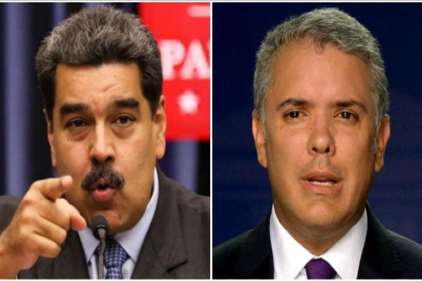 Los presidentes Maduro y Duque.
