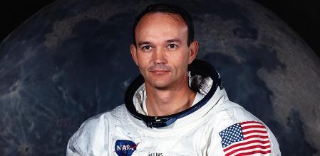 E$l astronauta Michael Collins, uno de los tres que llegaron a la Luna