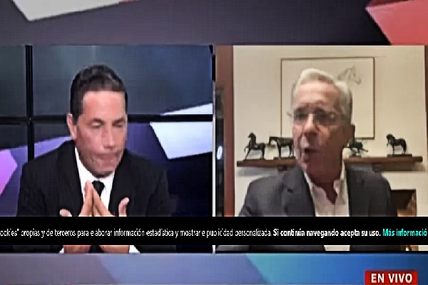 Alvaro Uribe en una entrevista inédita de CNNE que no esperaba y sacó de sus casillas.