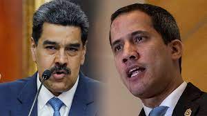 El presidente Maduro y el opositor Juan Guaidó