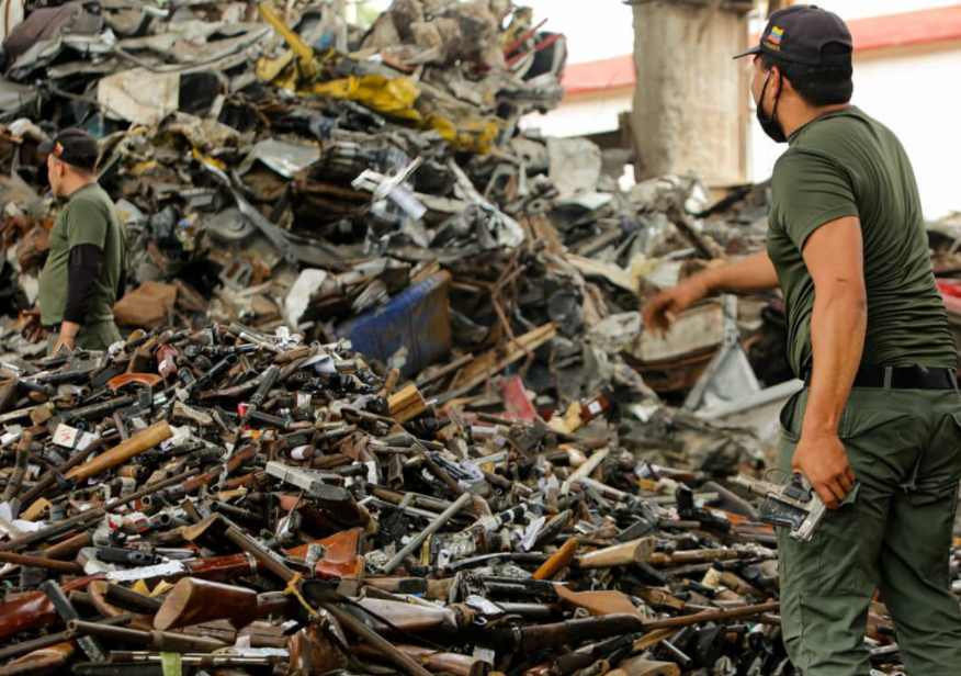 Destruidas 31.173 armas de fuego ilegales para garantizar la paz y tranquilidadde los ciudadanos