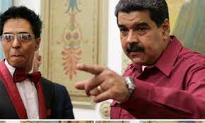 Bonny Cepeda y Nicolás Maduro