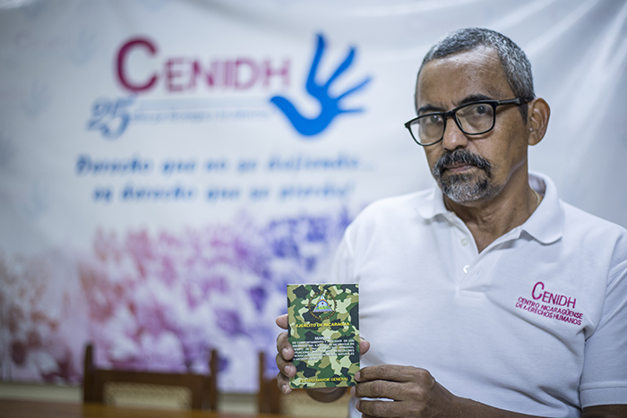 Gonzalo Carrión, fundador de la Juventud Sandinista y activista del Colectivo de Derechos Humanos