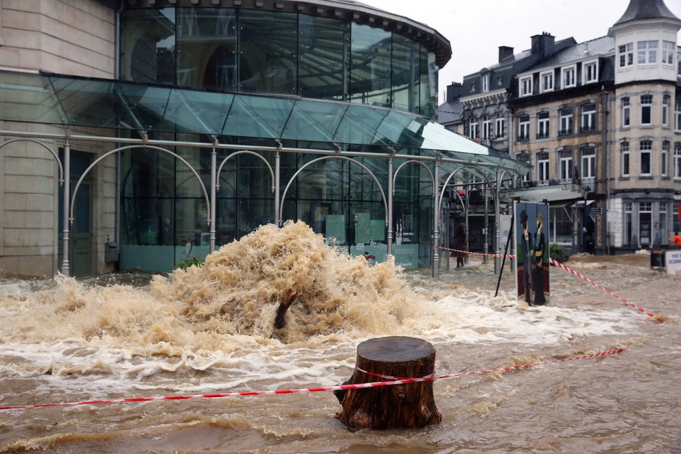 Inundación en Spa, Bélgica