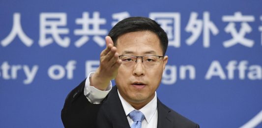 Portavoz del Ministerio de Relaciones Exteriores de China, Zhao Lijian.