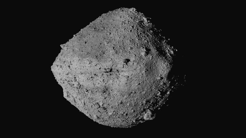 El asteroide Bennu, visto desde la sonda espacial Osiris-Rex